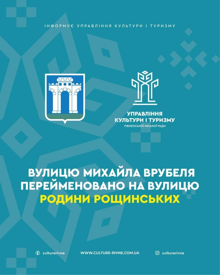 Нові назви вулиць: чим відома родина Рощинських?