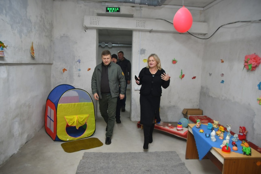 Віталій Коваль проінспектував укриття дитсадка у Млинові