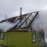 У Рівненському районі горів житловий будинок