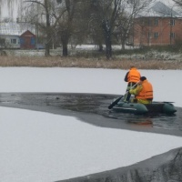 Млинівські рятувальники витягували собаку із крижаної пастки (+ФОТО)